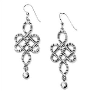 NWT- Brighton Interlok Endless Knot French Wire Earrings!